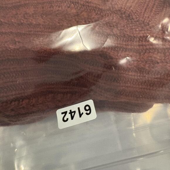 Banana Republic Sweater Womens Small Rust Cable Knit Crewneck Pullover Wool - Picture 10 of 10